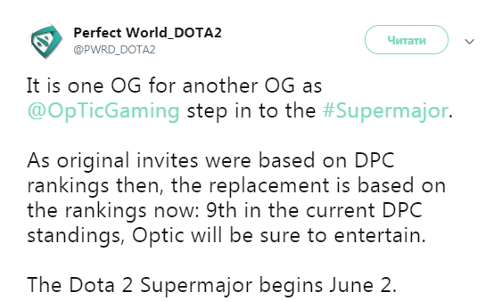 OpTiC Gaming, OG, Dota2 Suoer Major, Ti8